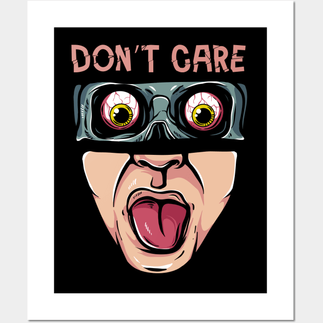 I Don't care Wall Art by PlasticGhost